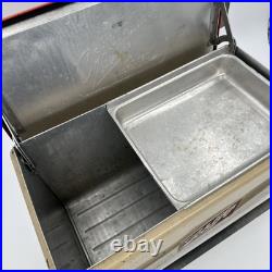Rare Schlitznic Cooler Schlitz Beer Metal Cronstroms Picnic Ice Chest withHandle Rare Schlitznic Cooler Schlitz Beer Metal Cronstroms Picnic Ice Chest withHandle