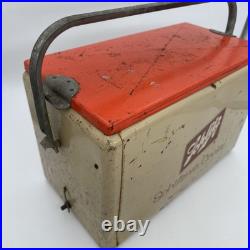 Rare Schlitznic Cooler Schlitz Beer Metal Cronstroms Picnic Ice Chest withHandle Rare Schlitznic Cooler Schlitz Beer Metal Cronstroms Picnic Ice Chest withHandle