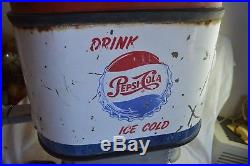 Rare Selmix Pepsi Cola Dispenser Cooler Outboard Motor Metal Sign Advertising