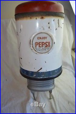Rare Selmix Pepsi Cola Dispenser Cooler Outboard Motor Metal Sign Advertising