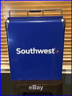 Rare Southwest Airlines SWA Metal Cooler