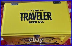 Rare Traveler Beer Co Metal Cooler With Attached Bottle Opener & Latch L? K Read