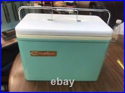 Rare Turquoise Crestline Cooler A Coleman Product