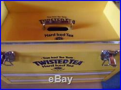 Rare Twisted Tea Metal Cooler Ice Chest Advertising Twisted Tea Hard Iced Tea