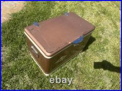 Rare VTG COLEMAN CANADA copper SNOW LITE DIAMOND LOGO COOLER good COND
