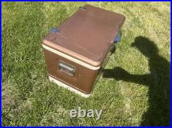 Rare VTG COLEMAN CANADA copper SNOW LITE DIAMOND LOGO COOLER good COND
