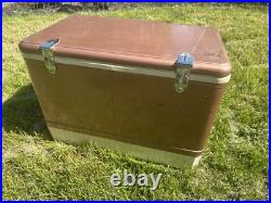 Rare VTG COLEMAN CANADA copper SNOW LITE DIAMOND LOGO COOLER good COND