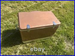 Rare VTG COLEMAN CANADA copper SNOW LITE DIAMOND LOGO COOLER good COND