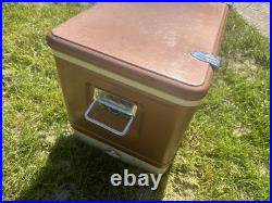 Rare VTG COLEMAN CANADA copper SNOW LITE DIAMOND LOGO COOLER good COND