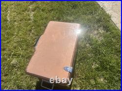 Rare VTG COLEMAN CANADA copper SNOW LITE DIAMOND LOGO COOLER good COND