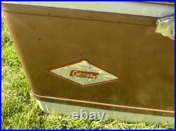 Rare VTG COLEMAN CANADA copper SNOW LITE DIAMOND LOGO COOLER good COND