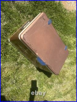 Rare VTG COLEMAN CANADA copper SNOW LITE DIAMOND LOGO COOLER good COND