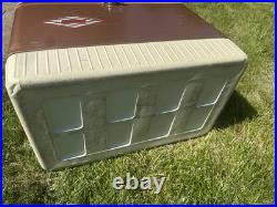 Rare VTG COLEMAN CANADA copper SNOW LITE DIAMOND LOGO COOLER good COND