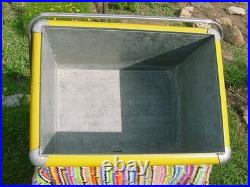 Rare Vintage 1950's Metal Drink Squirt Soda Cooler Ice Chest Sign With Tray Nice