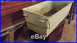 Rare Vintage A & P Grocery Galvanized Metal Cooler Bin with Handles