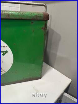 Rare Vintage Canada Dry Soda Advertising Metal Cooler Ice Box 24 Wide Read