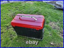 Rare Vintage Knapp Monarch Therm-a-Chest Cooler Steel With Bottom Holding Plate