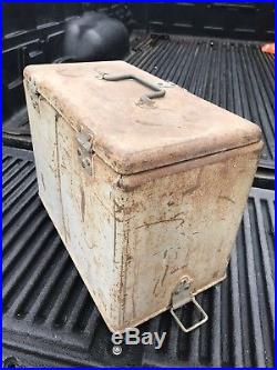 Rare Vintage Lone Star Beer Metal Ice Chest Cooler