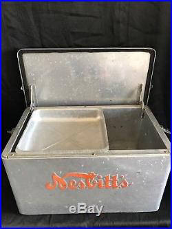Rare Vintage Nesbitt's Orange Soda Original Inner Tray Metal Portable Cooler