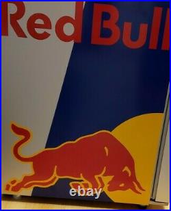 Redbull Eco Cooler Brand New! Lights Up! With Metal Covers Red Bull Fridge