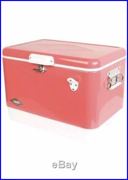 Retro Coleman 54 Quart Steel Belted Cooler Rose Pink Special Edition New
