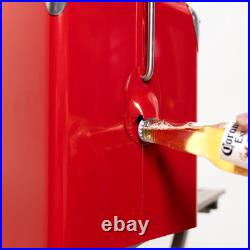 Retro Cooler 14 Quart Portable Metal Vintage Ice Chest with Bottle Opener, Wat