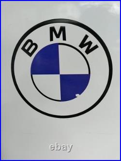 Retro Style BMW LOGO White 14 Qt Metal Beverage Cooler Chest, Opener Read Notes