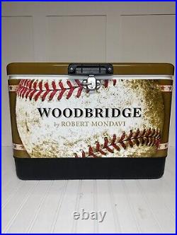 Robert Mondavi 54 Qt Woodbridge Wine Baseball Steel Cooler