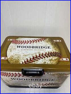 Robert Mondavi 54 Qt Woodbridge Wine Baseball Steel Cooler