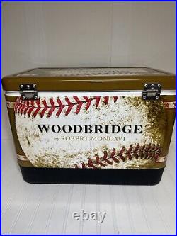 Robert Mondavi 54 Qt Woodbridge Wine Baseball Steel Cooler