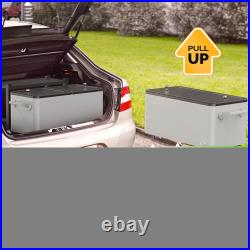 Rolling Ice Chest, 60/80QT Detachable Cooler Cart with Shelf, Wheels for Outdoor
