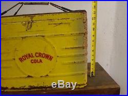 Royal Crown Cola Antique Metal Display Cooler Soda Advertising 1950's USA Made