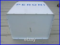 SUPER NICE RARE PERONI BEER METAL RETRO COOLER With BOTTLE OPENER VIGEVANO ITALY