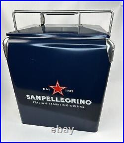 San Pellegrino Metal Ice Chest Large And Sturdy