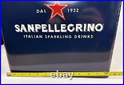 San Pellegrino Metal Ice Chest Large And Sturdy