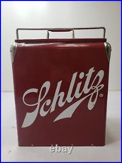 Schlitz Brewing Company Beer Metal Cooler Ice Chest Vintage New Old Stock