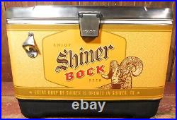 Shiner Bock Igloo HTF Beer Heavy Cooler 54 Quart Picnic Bar Man Cave Rare NEW