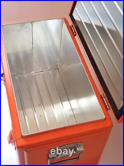 Shock Top Belgium White Orange Metal Cooler 18x12 (OD) Ice Chest Box EUC