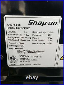 Snap-On Tools Epiq Mini Fridge Metal Tool Box Style Refrigerator Cooler