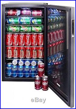 Stainless Steel Refrigerator Compact Cooler Beverage Center Indoor Outdoor Drink