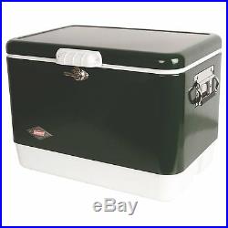Steel Cooler Coleman Camping Ice Chest Vintage Stainless Steel Outdoor 54 Quart