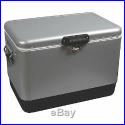 Steel Cooler Coleman Vintage Stainless Steel Outdoor Camping Ice Chest Quart NEW