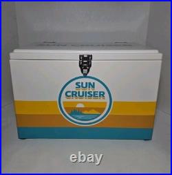 Sun Cruiser Super Rare Metal Promo Cooler With Tote, Travel Cooler, 2 Can Koozies
