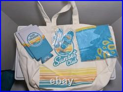 Sun Cruiser Super Rare Metal Promo Cooler With Tote, Travel Cooler, 2 Can Koozies