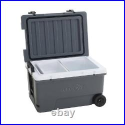 Sunjoy Patio Coolers Outdoor Solar Impact Resistant 60-Quart Castlerock Grey