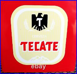 TECATE Beer Water Soda Insulated Beach Party Vintage Metal Cooler Ice Chest