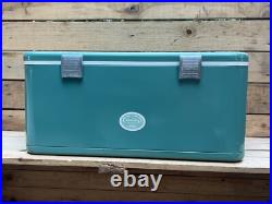 THERMOS, Holiday Ice Chest Cooler, Turquoise LARGE 28x13.5x13 NOT RUSTY, DENTED
