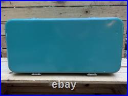 THERMOS, Holiday Ice Chest Cooler, Turquoise LARGE 28x13.5x13 NOT RUSTY, DENTED