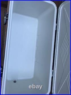 THERMOS, Holiday Ice Chest Cooler, Turquoise LARGE 28x13.5x13 NOT RUSTY, DENTED