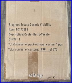 Tecate Cerveza Retro Metal Cooler (Official) (2017)